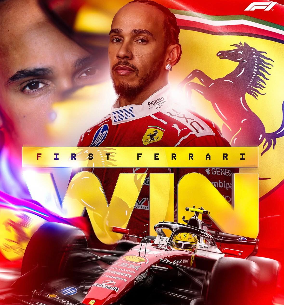 Lewis Hamilton volvió a la victoria en Barcelona y la primera desde su llegada a Ferrari